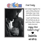 Daddy's First Father's Day Square Acrylic Plaque with Personalization