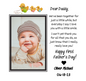 Daddy's First Father's Day Square Acrylic Plaque with Personalization