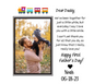 Daddy's First Father's Day Square Acrylic Plaque with Personalization