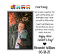 Daddy's First Father's Day Square Acrylic Plaque with Personalization