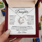 My Beautiful Daughter Keep Me In Your Heart Love, Mom Forever Love Necklace