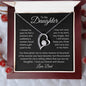 Daughter, Carry You In My Heart, Love Dad, Forever Love Necklace