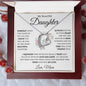 My Beautiful Daughter Keep Me In Your Heart Love, Mom Forever Love Necklace