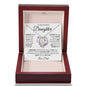 TO MY BEAUTIFUL DAUGHTER KEEP ME IN YOUR HEART FOREVER LOVE HEART PENDANT