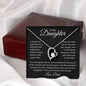Daughter, Carry You In My Heart, Love Dad, Forever Love Necklace