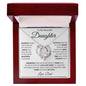 TO MY BEAUTIFUL DAUGHTER KEEP ME IN YOUR HEART FOREVER LOVE HEART PENDANT