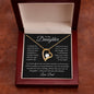 Daughter, Carry You In My Heart, Love Dad, Forever Love Necklace