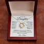 My Beautiful Daughter Keep Me In Your Heart Love, Mom Forever Love Necklace