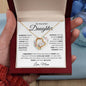 My Beautiful Daughter Keep Me In Your Heart Love, Mom Forever Love Necklace