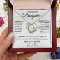 TO MY BEAUTIFUL DAUGHTER KEEP ME IN YOUR HEART FOREVER LOVE HEART PENDANT