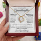 To My Beautiful Granddaughter Keep Me In Your Heart Forever Love Pendant