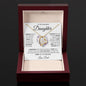 TO MY BEAUTIFUL DAUGHTER KEEP ME IN YOUR HEART FOREVER LOVE HEART PENDANT