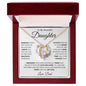 TO MY BEAUTIFUL DAUGHTER KEEP ME IN YOUR HEART FOREVER LOVE HEART PENDANT