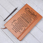 To My Daughter Be Bold, Be Brave Vegan Leather Journal