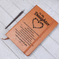To My Daughter I Am So Proud Of You Vegan Leather Graphic Journal