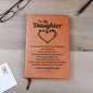 To My Daughter I Am So Proud Of You Vegan Leather Graphic Journal