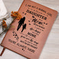 I AM NOT A NORMAL GIRL MOM ANGEL 2 VEGAN LEATHER GRAPHIC JOURNAL
