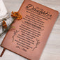To My Daughter Be Bold, Be Brave Vegan Leather Journal