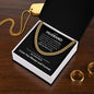 To My Husband, My Everything Cuban Link Chain