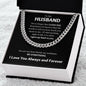 To My Husband, My Everything Cuban Link Chain