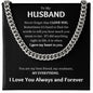 To My Husband, My Everything Cuban Link Chain