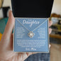 To My Daughter Given Me Many Reasons Love Knot Necklace