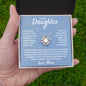 To My Daughter Given Me Many Reasons Love Knot Necklace