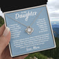 To My Daughter Given Me Many Reasons Love Knot Necklace