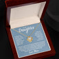 To My Daughter Given Me Many Reasons Love Knot Necklace
