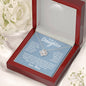 To My Daughter Given Me Many Reasons Love Knot Necklace
