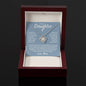 To My Daughter Given Me Many Reasons Love Knot Necklace