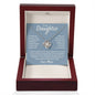 To My Daughter Given Me Many Reasons Love Knot Necklace