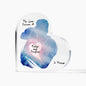 Love Between Father and Daughter Printed Heart Shaped Acrylic Plaque
