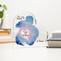 Love Between Father and Daughter Printed Heart Shaped Acrylic Plaque