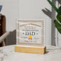 Certified World's Greatest Dad Square Acrylic Plaque