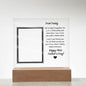 Daddy's First Father's Day Square Acrylic Plaque with Personalization