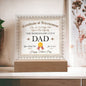 Certified World's Greatest Dad Square Acrylic Plaque