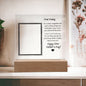 Daddy's First Father's Day Square Acrylic Plaque with Personalization