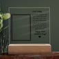 Daddy's First Father's Day Square Acrylic Plaque with Personalization