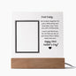 Daddy's First Father's Day Square Acrylic Plaque with Personalization