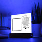 Daddy's First Father's Day Square Acrylic Plaque with Personalization