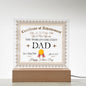 Certified World's Greatest Dad Square Acrylic Plaque