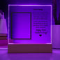 Daddy's First Father's Day Square Acrylic Plaque with Personalization