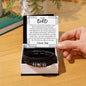 To My Dad, Men's Love You Forever Bracelet