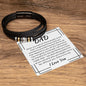 To My Dad, Men's Love You Forever Bracelet