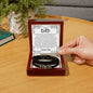 To My Dad, Men's Love You Forever Bracelet