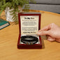 To My Son Love You Forever Bracelet