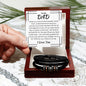 To My Dad, Men's Love You Forever Bracelet