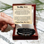To My Son Love You Forever Bracelet
