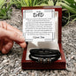 To My Dad, Men's Love You Forever Bracelet